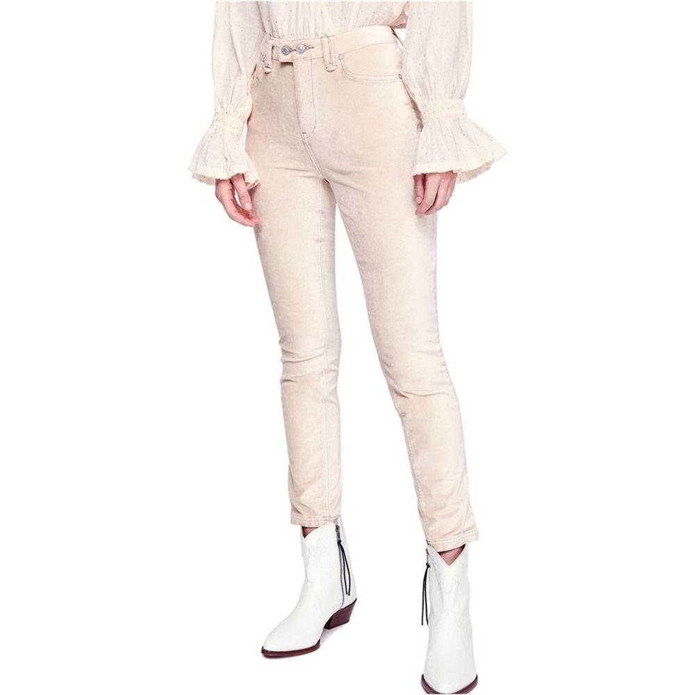 Free people velvet skinny stretch pant